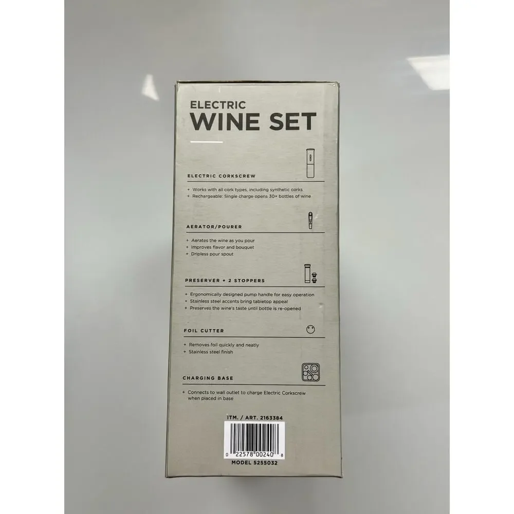 Rabbit Electric Wine Opener Set Rechargeable Corkscrew Gift Boxed
